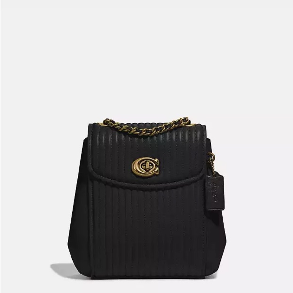 Coach Black Quilted Parker Backpack